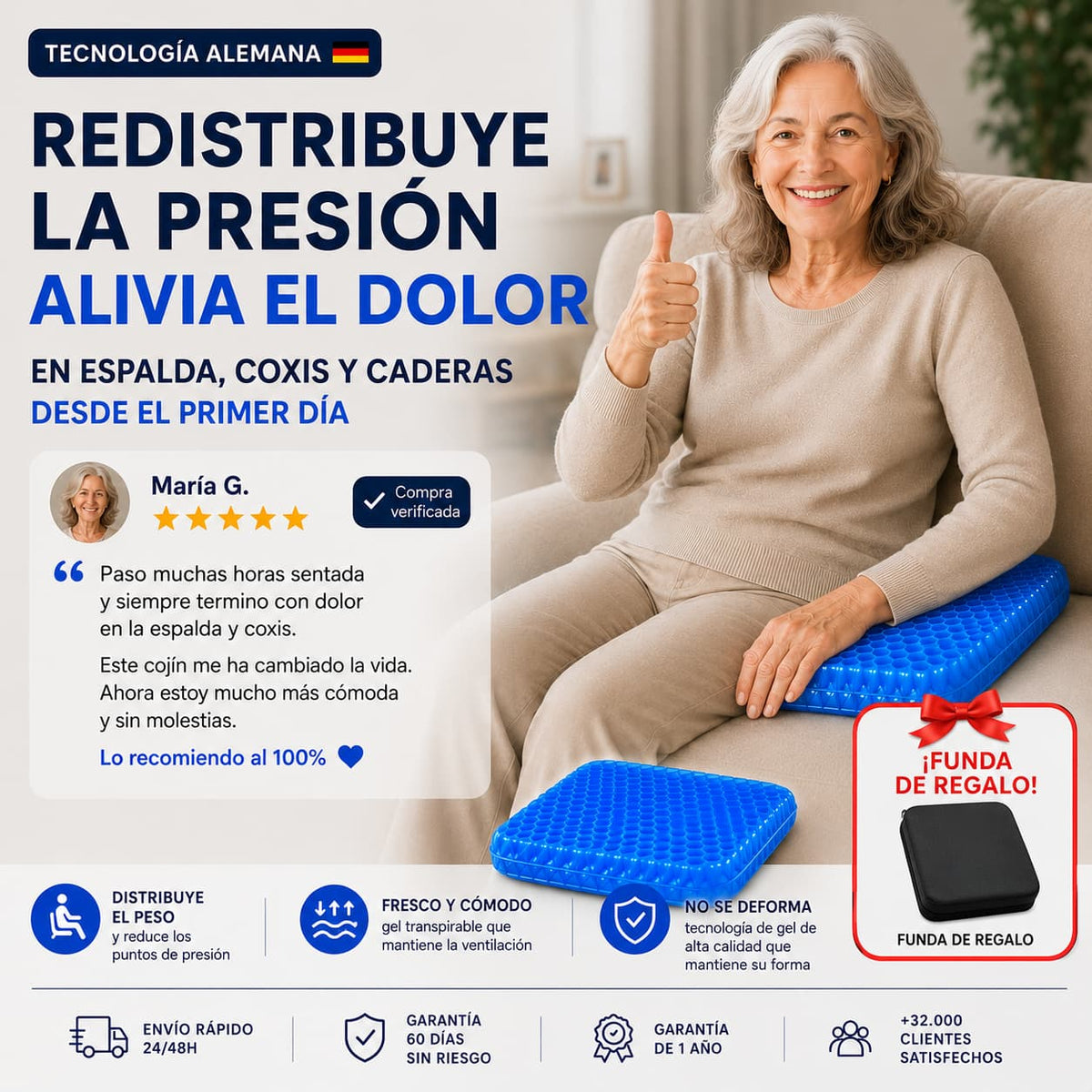 Cojín Inteligente de Gel Premium