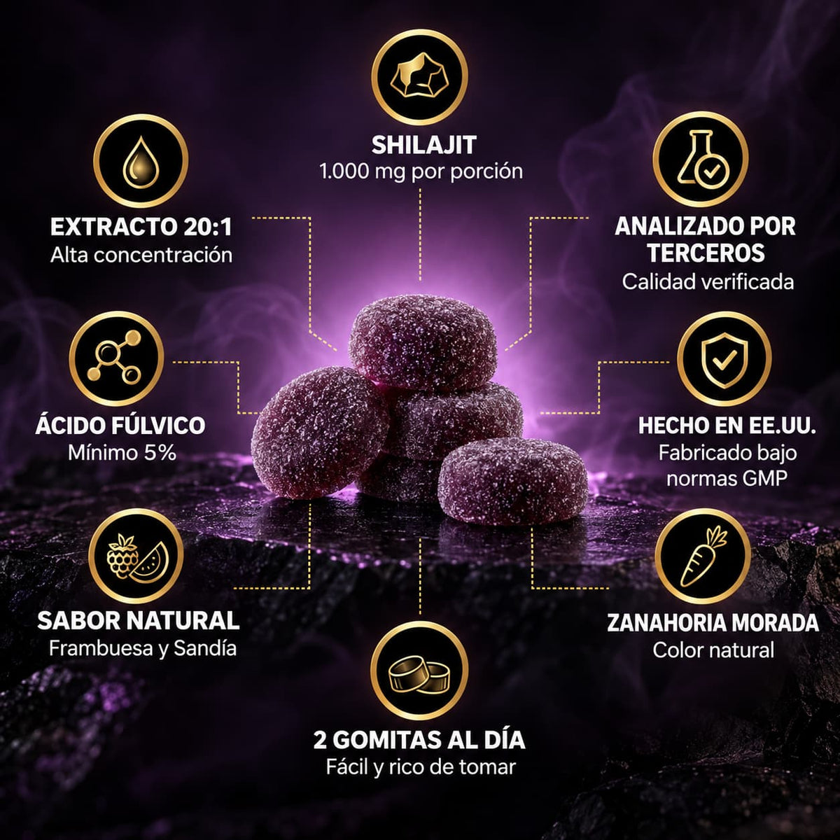 GOMITAS SHILAJIT - RECUPERA TU CONFIANZA EN LA INTIMIDAD