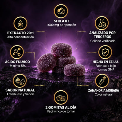 GOMITAS SHILAJIT - RECUPERA TU CONFIANZA EN LA INTIMIDAD