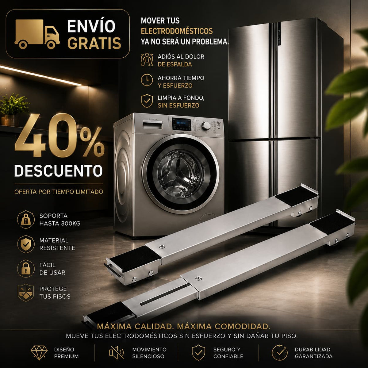 SOPORTE AJUSTABLE PARA ELECTRODOMÉSTICOS